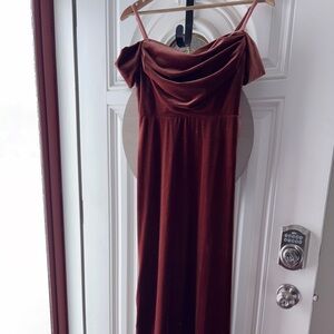 Revelry Dress in Rich Brown